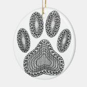 Abstrakte Tintenpatrone Keramik Ornament (Links)