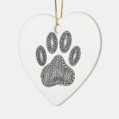 Abstrakte Tintenpatrone Keramikornament (Links)