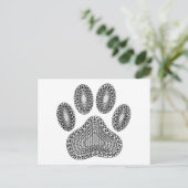 Abstrakte Tintenpatrone Postkarte (Stehend Vorderseite)