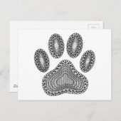 Abstrakte Tintenpatrone Postkarte (Vorne/Hinten)