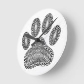 Abstrakte Tintenpatrone Runde Wanduhr (Winkel)