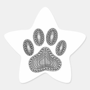 Abstrakte Tintenpatrone Stern-Aufkleber