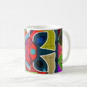 Abstrakte tolle Spaß-Tasse Kaffeetasse (VorderseiteRechts)