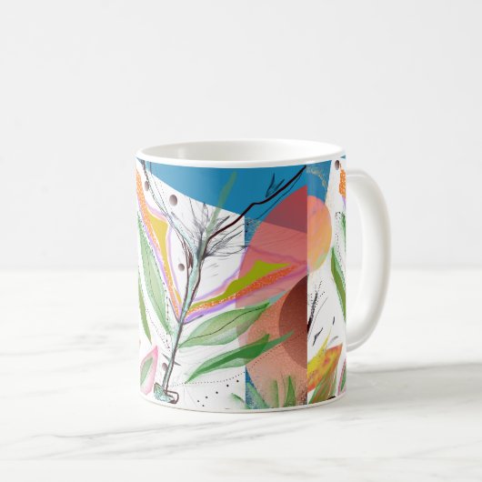 Abstrakte TOLLE Tasse (VorderseiteRechts)