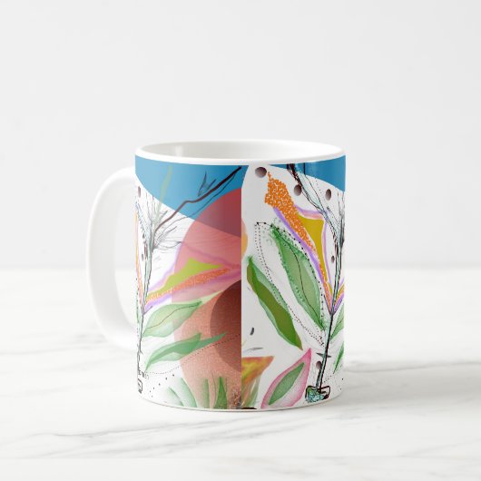 Abstrakte TOLLE Tasse (Vorderseite Links)