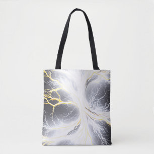 Abstrakte Tote-Tasche mit glühender Energiestruktu Tasche