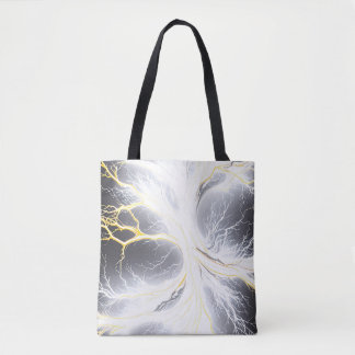Abstrakte Tote-Tasche mit glühender Energiestruktu Tasche