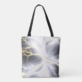 Abstrakte Tote-Tasche mit glühender Energiestruktu Tasche (Rückseite)
