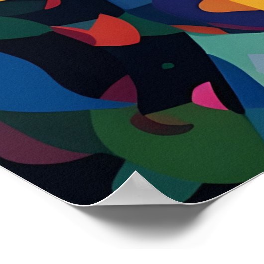 Abstrakte Transgender-Frauen Poster (Ecke)