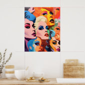 Abstrakte Transgender Poster (Küche)