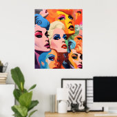 Abstrakte Transgender Poster (Heimbüro)