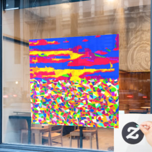 Abstrakte Transzendenz Fensteraufkleber