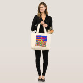 Abstrakte Transzendenzölmalerei Große Tote Tasche (Vorderseite (Model))