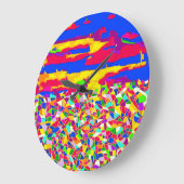 Abstrakte Transzension Große Wanduhr (Winkel)