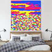 Abstrakte Transzension Leinwanddruck (Insitu (Schlafzimmer))
