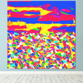 Abstrakte Transzension Leinwanddruck (Insitu (Holzboden))