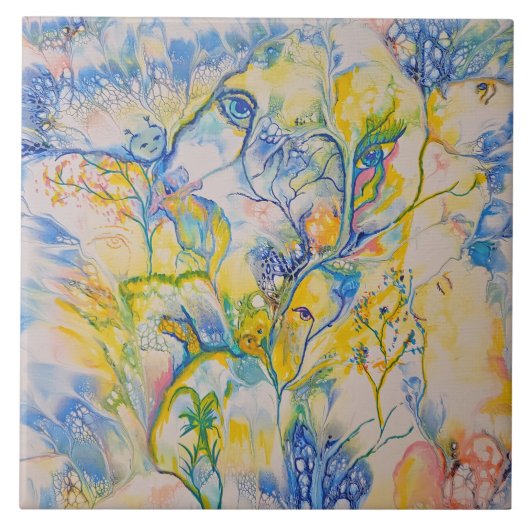 Abstrakte Träume Fliese (Vorderseite)