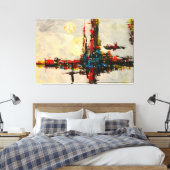 Abstrakte Traumkunst Leinwanddruck (Insitu (Schlafzimmer))