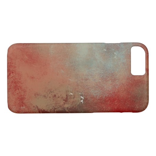 Abstrakte Traumwelt Rote Aquamarine Creme Case-Mate iPhone Hülle (Rückseite (Horizontal))