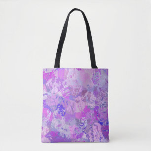 Abstrakte trendige Camouflage Rosa Lila Blau Tasche