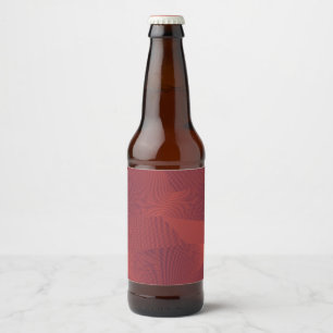 Abstrakte, trendige, moderne geometrische Grafik Bierflaschenetikett