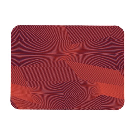 Abstrakte, trendige, moderne geometrische Grafik Magnet (Horizontal)