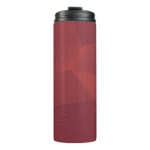 Abstrakte, trendige, moderne geometrische Grafik Thermosbecher