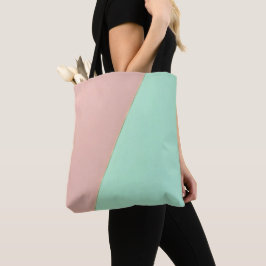 Abstrakte Trendy Blush Pink Mint Kollektion Tasche