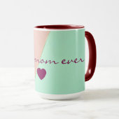 Abstrakte Trendy Blush Pink Mint Kollektion Tasse (VorderseiteRechts)