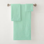 Abstrakte Trendy Rosé-Mint-Kollektion Badhandtuch Set (Insitu)