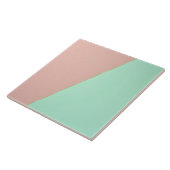 Abstrakte Trendy Rosé Mint Kollektion Fliese (Seite)