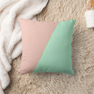 Abstrakte Trendy Rosé-Mint-Kollektion Kissen