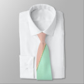Abstrakte Trendy Rosé Mint Kollektion Krawatte (Gebunden)