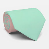 Abstrakte Trendy Rosé Mint Kollektion Krawatte (Gerollt)