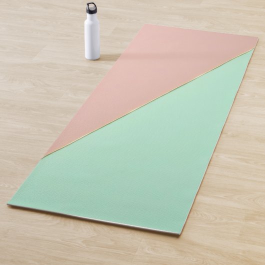 Abstrakte Trendy Rosé Mint Kollektion Yogamatte (Beispiel)