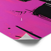 Abstrakte Tribal Graffiti-Zeichen: Fettgewebe Poster (Ecke)