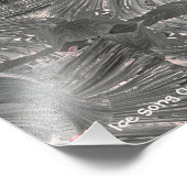 Abstrakte Tribal-Maske in Weiß-Schwarz 1 Fotodruck (Ecke)