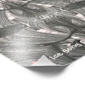 Abstrakte Tribal-Maske (Weiß) 4 Fotodruck (Ecke)