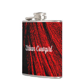 Abstrakte Trinkflasche aus Rotpferd Flachmann (Links)