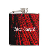 Abstrakte Trinkflasche aus Rotpferd Flachmann (Vorderseite)