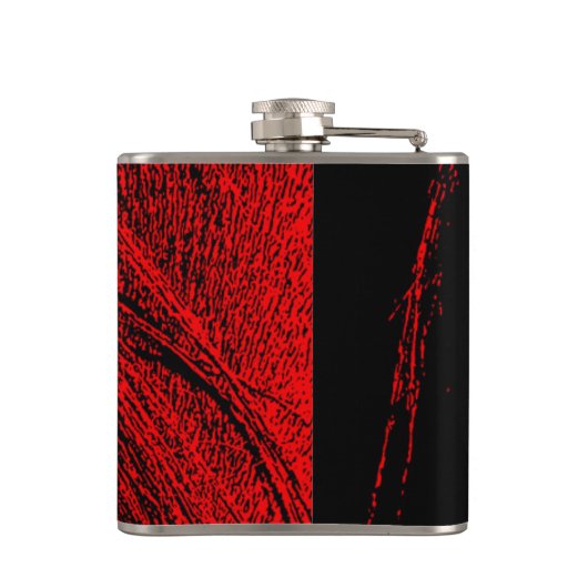 Abstrakte Trinkflasche aus Rotpferd Flachmann (Rückseite)