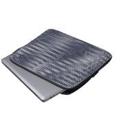 Abstrakte, trippige Streifen, Krass Laptopschutzhülle (Vorne Knopf)