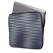 Abstrakte, trippige Streifen, Krass Laptopschutzhülle (Vorderseite Links)