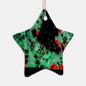 Abstrakte trockene Blume Ornament Stern gerecycelt (Rechts)