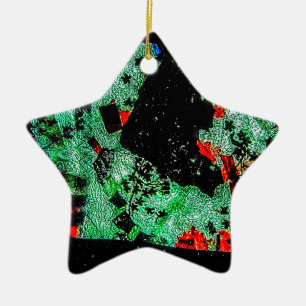 Abstrakte trockene Blume Ornament Stern gerecycelt