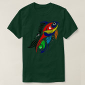 Abstrakte Tropenfische T-Shirt (Design vorne)