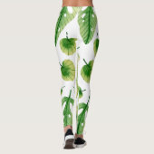 Abstrakte Tropenkunst Leggings (Rückseite)
