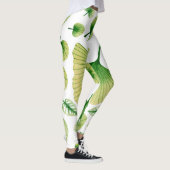Abstrakte Tropenkunst Leggings (Rechts)