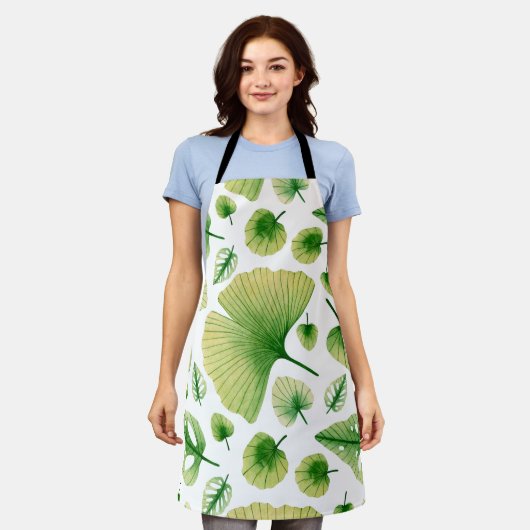 Abstrakte Tropenkunst Schürze (Getragen)