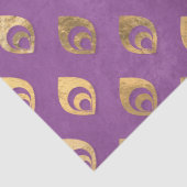 Abstrakte Tropfen auf leicht Lila Decoupage Seidenpapier (Detail)